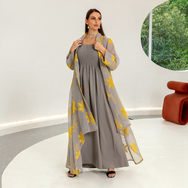 SALE Moroccan Dubai Kaftans Farasha Abaya Dress Very Fancy Long Velvet  Dresses 6 | eBay