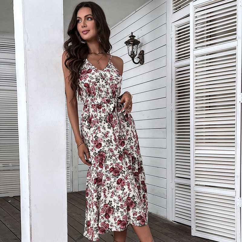 Summer Sling Floral Printed Women Dress