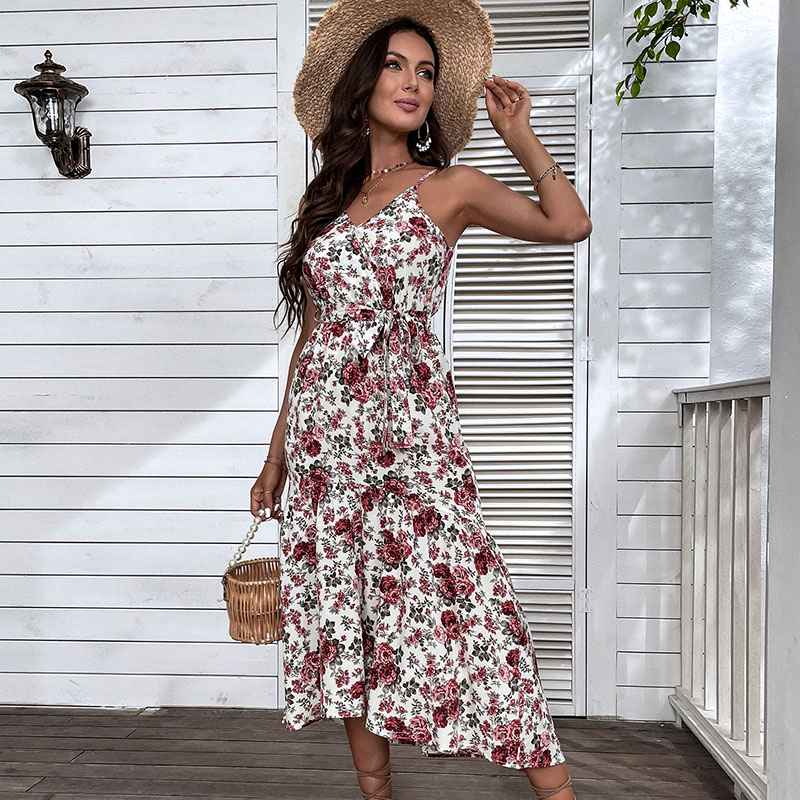 Summer Sling Floral Printed Women Dress