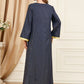 Eid Dress Middle East Arab Muslim Women Fashion Polka Dot Kaftan Dress