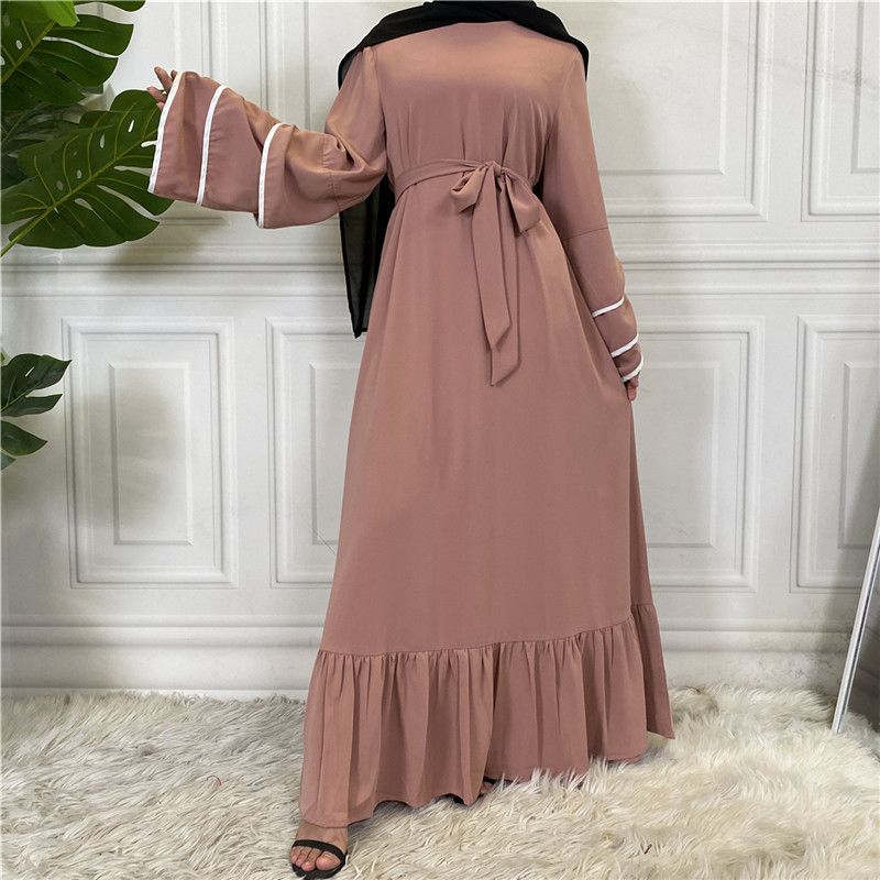 Nida Solid Color Loose Abaya Dress For Muslim Women – urgarment