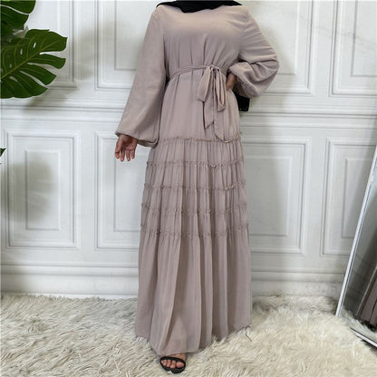 Fashion Chiffon Loose Abaya Dress For Muslim Women