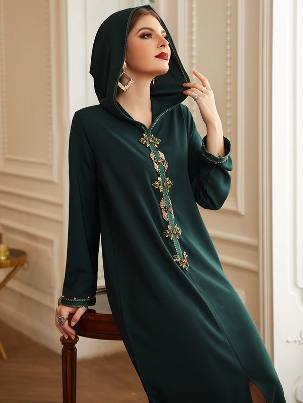 Djellaba femme clearance verte