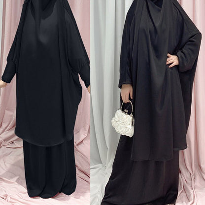 Muslim Women Prayer Dress Jilbab Robe Mother And Daughter Girl Matching Outfits