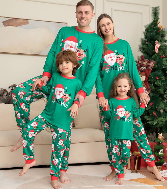 Christmas Pajamas Family Matching Santa Claus Sleepwear Sets