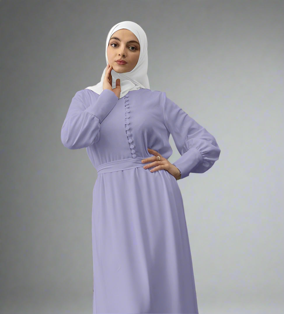 Muslim Women Chiffon Abaya Dress