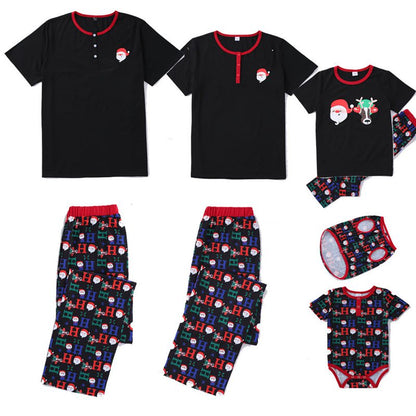 Matching Family Short Sleeve Christmas Pajamas Set