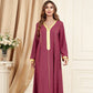 Eid Dress Middle East Arab Muslim Women Fashion Polka Dot Kaftan Dress