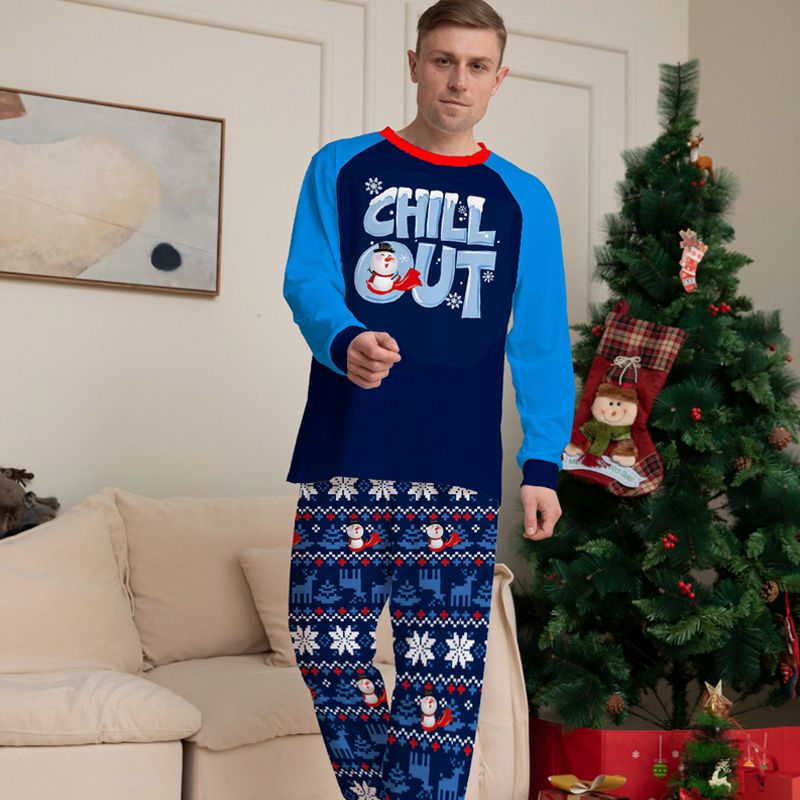 Printed Matching Family Funny Christmas Pajamas Sets Pjs