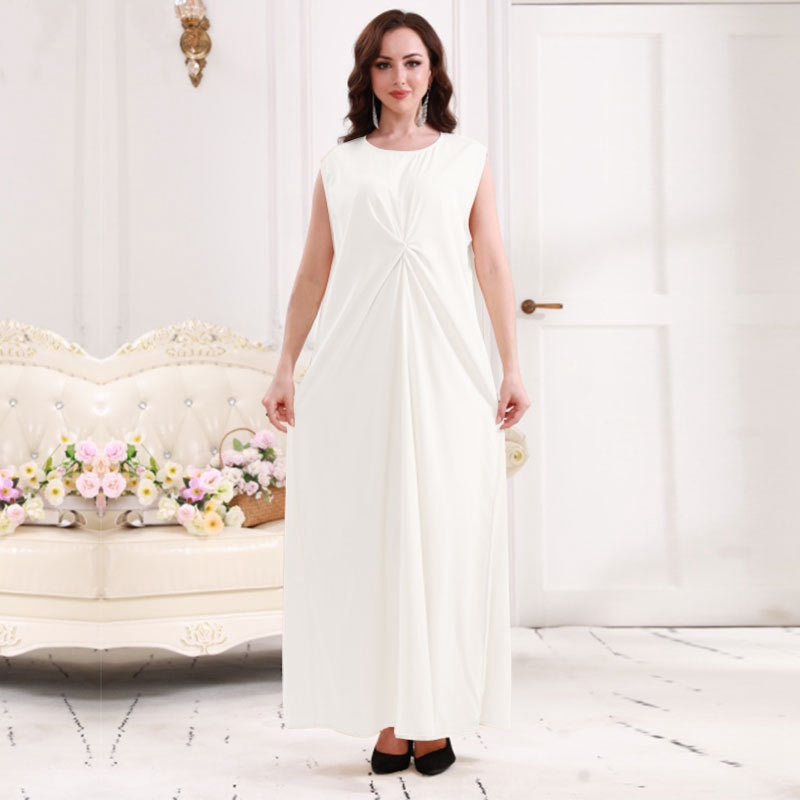 Đầm dài basic cách điệu cổ Mauve Luxe dress