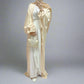 Puff Sleeve Satin Cardigan Open Abaya Dress Muslim Women