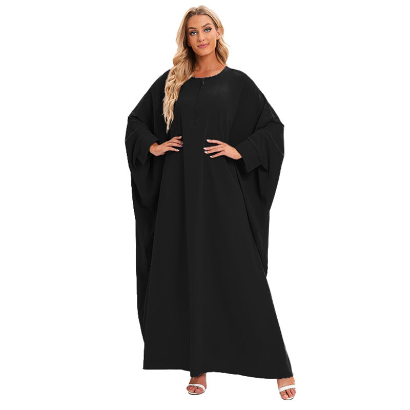 15 Color Options Muslim Women Farasha Abaya Dress