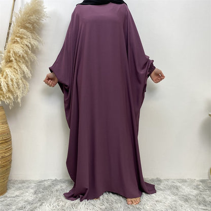 Muslim Women Batwing Sleeve Nida Farasha Abaya Dress