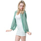 Women Outdoor Sun Protection Plain Chiffon Shawl Shrug Arm Sleeves