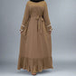 Nida Solid Color Loose Abaya Dress For Muslim Women