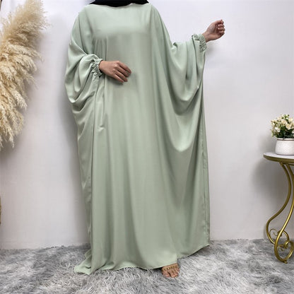 Muslim Women Batwing Sleeve Nida Farasha Abaya Dress