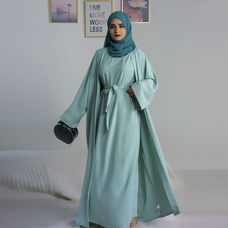 Light hot sale green abaya