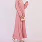 16 Color Options Cotton Blended Abaya Dress For Muslim Women Arab Tukish Dubal Middle East