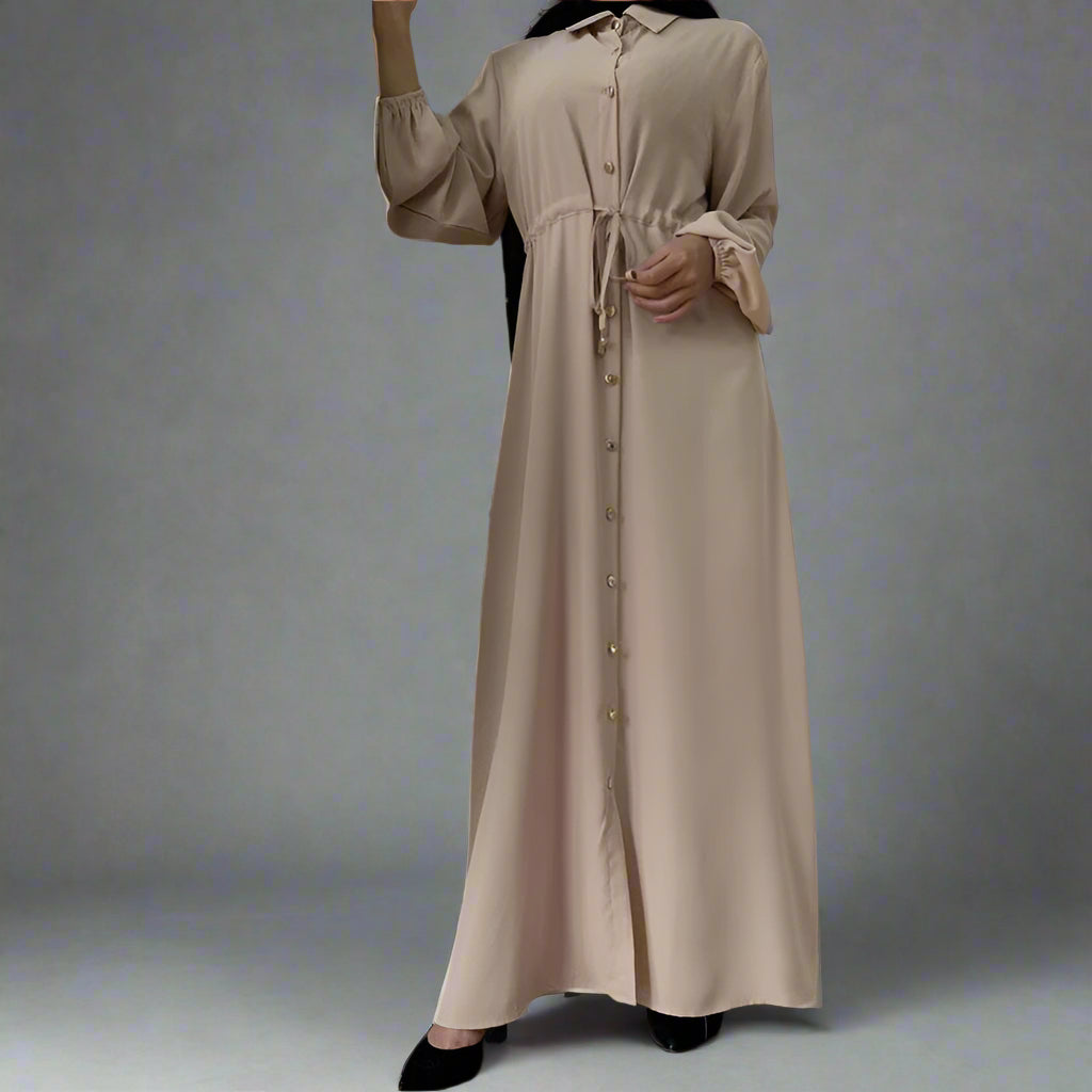 Button up outlet abaya