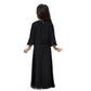 Fashion Simple Girls Abaya Dress Muslim Clothing Kids