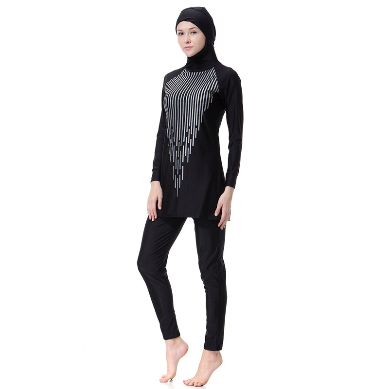 Muslim Women Hooded Swimwear Swimsuit Burkinis