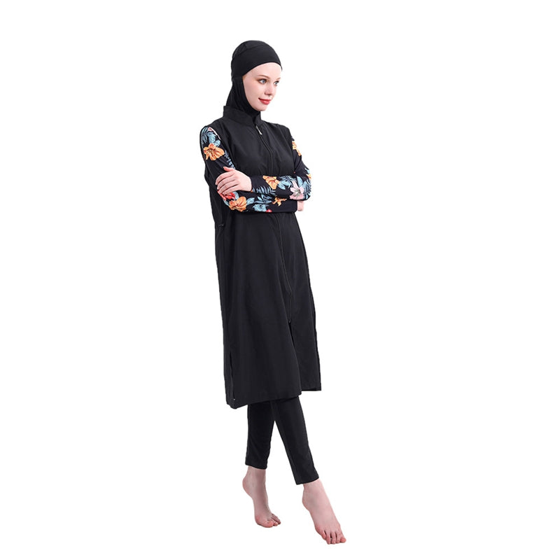 3 Pieces Set Swimwear Muslim Women Burkinis Bathing suit