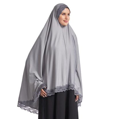 6 Colors Long Khimar Hijab Overhead
