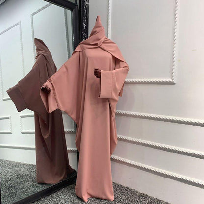 10 Colors Option Muslim Women Nida Farasha Abaya Dress