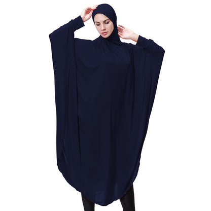 Micro Fiber Long Prayer Jilbab With Sleeves For Muslim Women