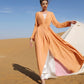 Double Layer Double Color Chiffon Reversible Cardigan Open Abaya Robe Dress