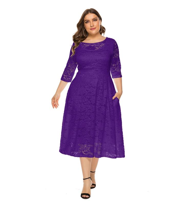 Mother Of The Groom/Bride Plus Size Wedding Formal Dress With Pockets