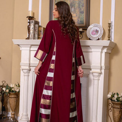 Eid Middle Eastern Arab Muslim Women Embroidery Kaftan Dress Caftan